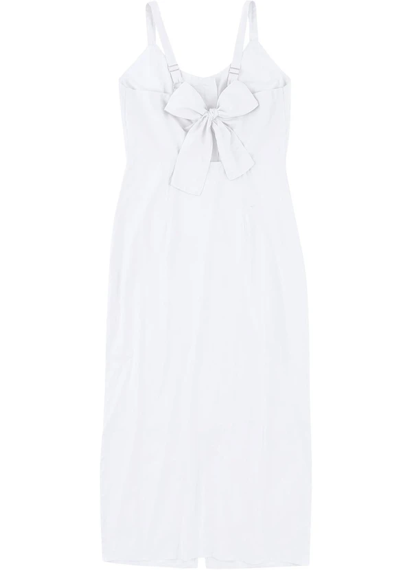 Malwee - Vestido Mídi em Laíse Branco 2
