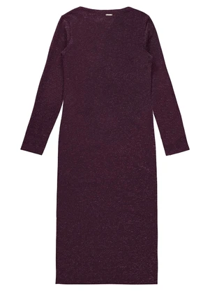 Enfim - Vestido Midi em Lurex Roxo - ENFIM