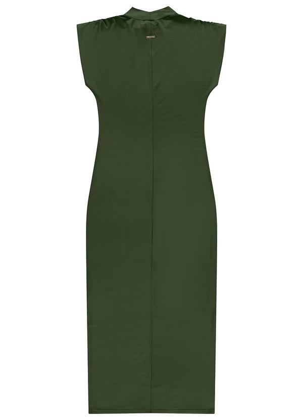 Enfim - Vestido Midi em Malha Viscose Verde 2
