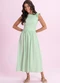 Angel - Vestido Midi em Meia Malha Marrom - variação: Verde