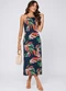 Select - Vestido Midi em Ribana Canelada Azul - variação: Azul