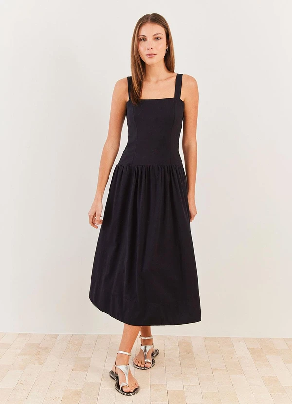 Sofie - Vestido Midi em Sarja Viscolinho Urban Codes - Sof