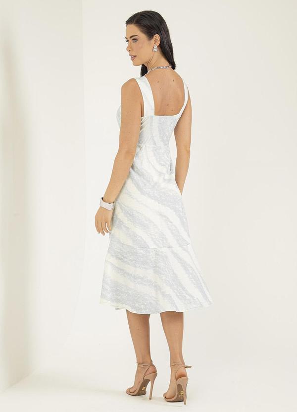 Gris - Vestido Midi em Tecido Fluido Azul Claro 2