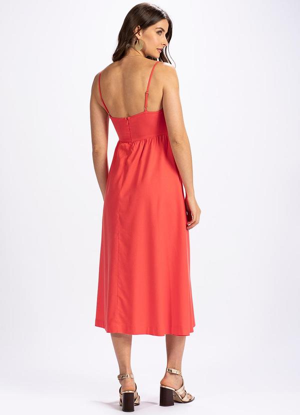 Hering - Vestido Midi em Tecido PlanoRosa 2
