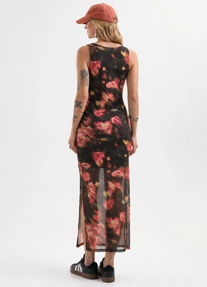 Cativa - Vestido Midi em Tule Preto - CATIVA