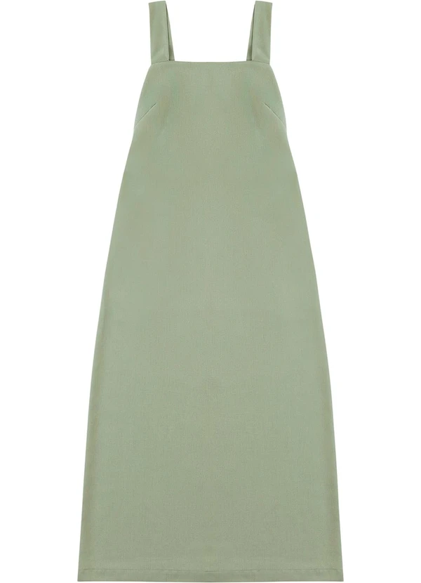 Malwee - Vestido Mídi em Viscolinho Verde Menta 2