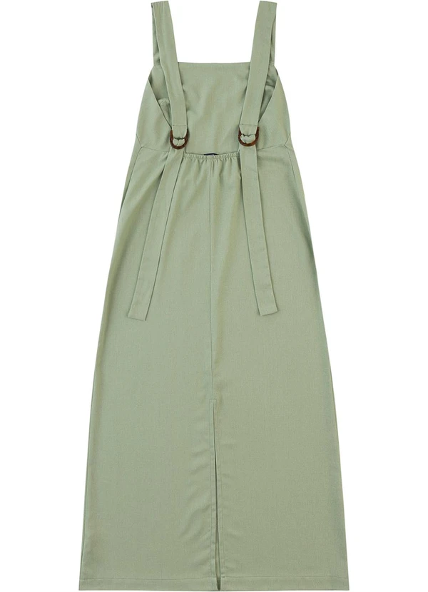 Malwee - Vestido Mídi em Viscolinho Verde Menta 3