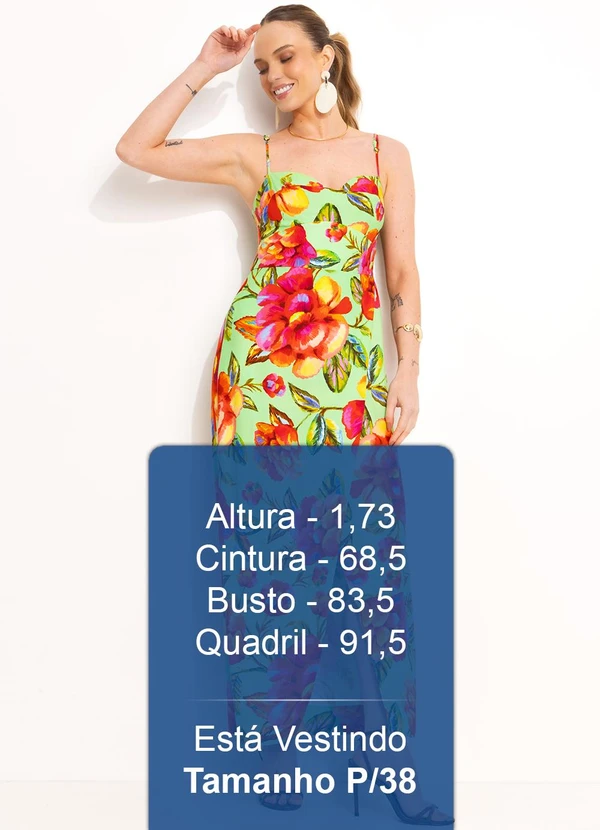 Farm - Vestido Midi em Viscolinho Verde 5