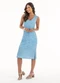 Habana - Vestido Midi em Viscose Rosa - variação: Azul Claro