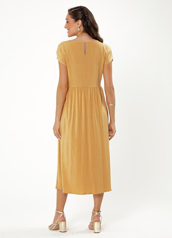 Cativa - Vestido Midi em Viscose Caramelo 2