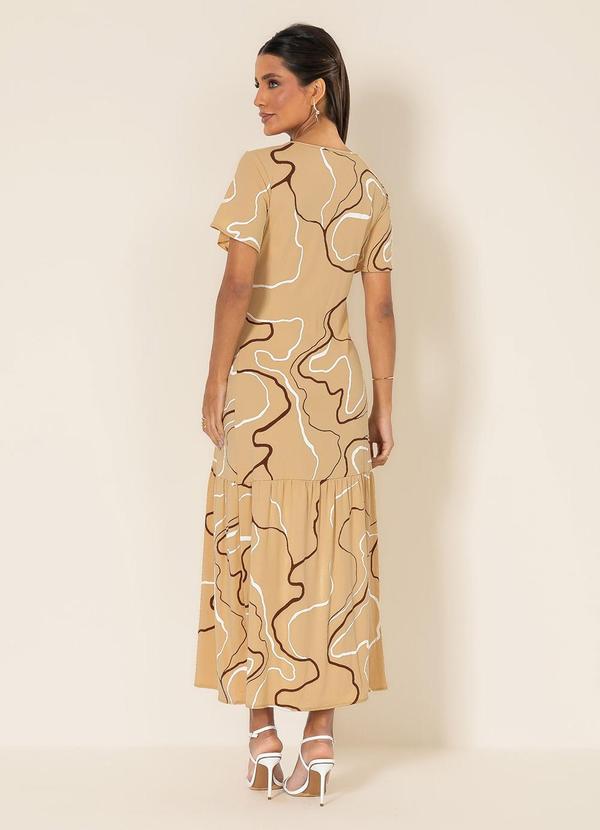 Gris - Vestido Midi em Viscose Caramelo 2