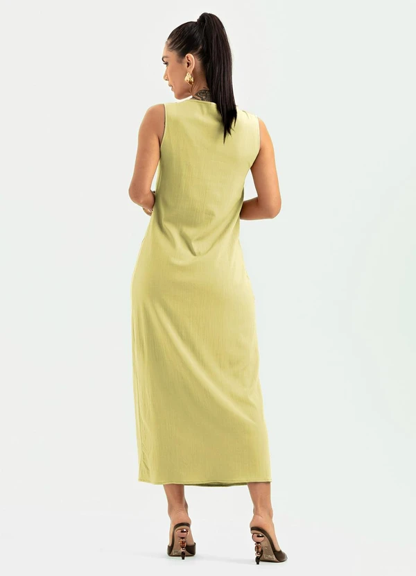 Cativa - Vestido Midi em Viscose Caramelo 2