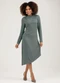 Cativa - Vestido Midi em Viscose  Cinza - variação: Cinza