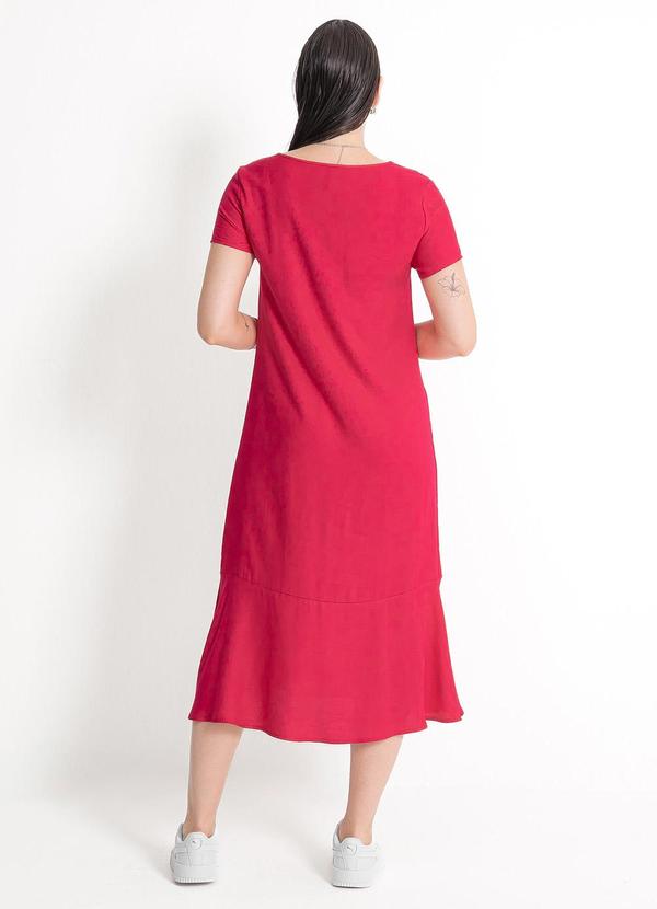 Habana - Vestido Midi em Viscose Pink80 2