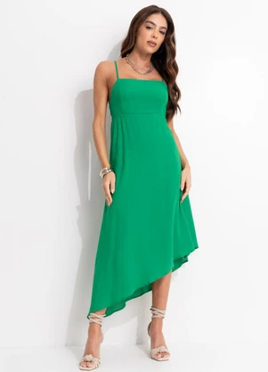 Colcci - Vestido Midi em Viscose Preto - COLCCI
