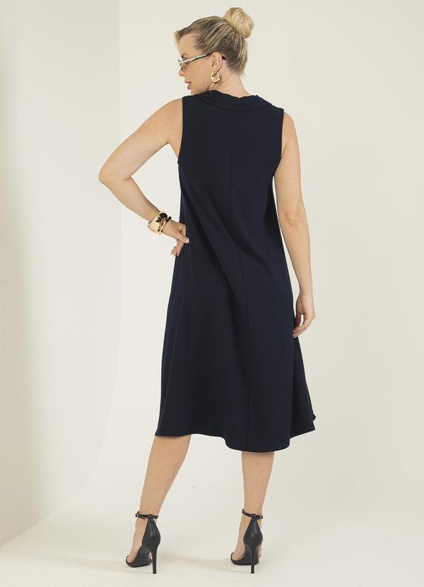 Gris - Vestido Midi em Viscose Preto 2