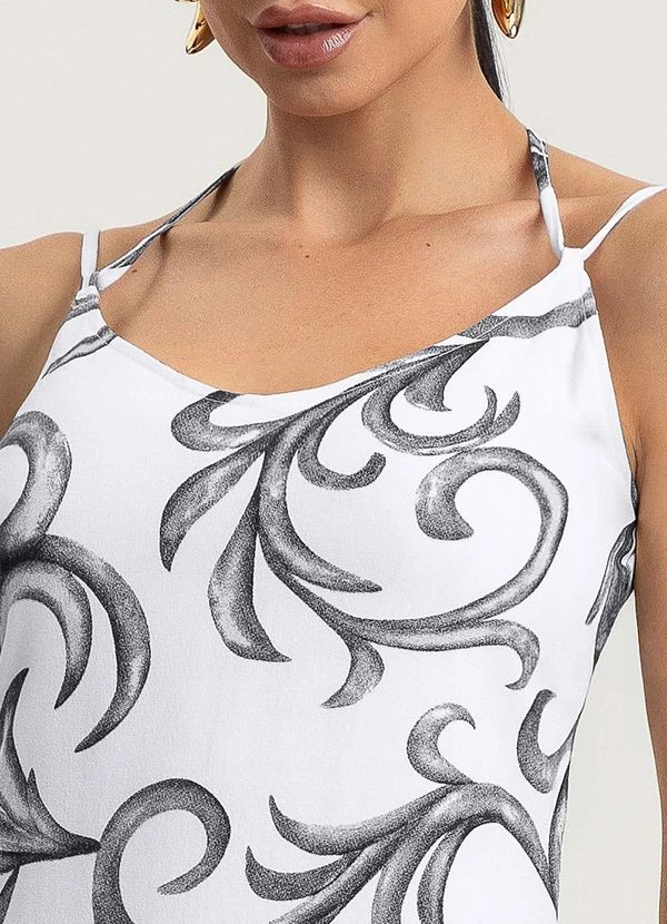 Gris - Vestido Midi em Viscose Preto 3