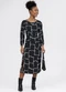 Habana - Vestido Midi em Viscose Preto - variação: Preto