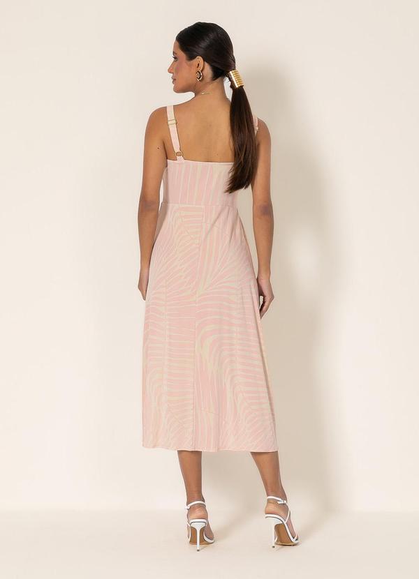 Gris - Vestido Midi em Viscose Rosa Claro 2