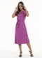 Habana - Vestido Midi em Viscose Roxo - variação: Roxo