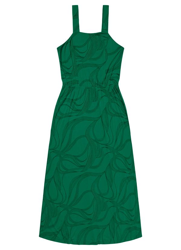 Rovitex - Vestido Midi em Viscotorcion Verde 4