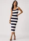 Infinita Cor - Vestido Midi Estampado Malha Cotton Bege - variação: Bege