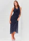 Sofie - Vestido Midi Evasê em Tule Spring Flow Azul - variação: Azul