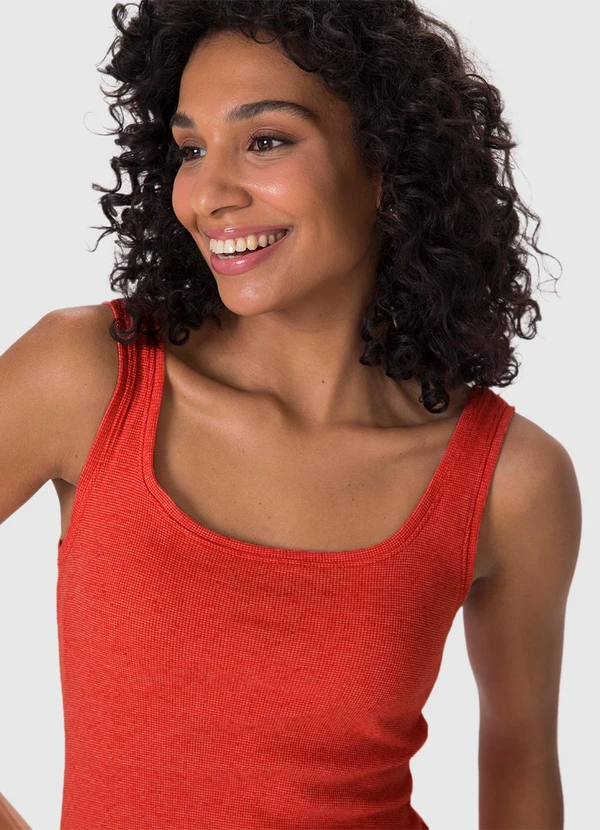 Malwee - Vestido Mídi Evasê Linho Laranja 5