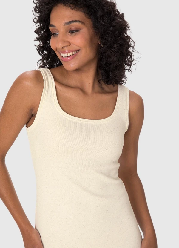 Malwee - Vestido Mídi Evasê Linho Off White 5