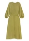 Enfim - Vestido Mídi Evasê Texturizado Verde Menta - variação: Verde Menta