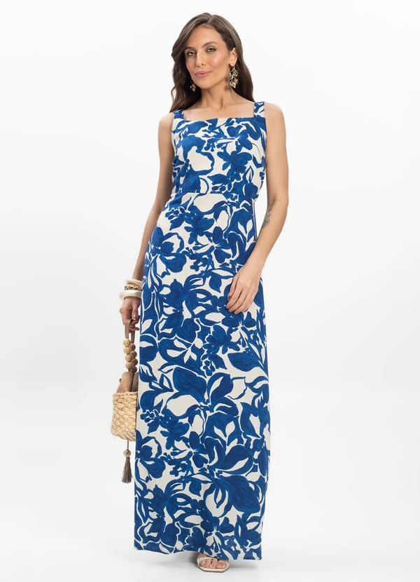 Endless - Vestido Midi Feminino Azul