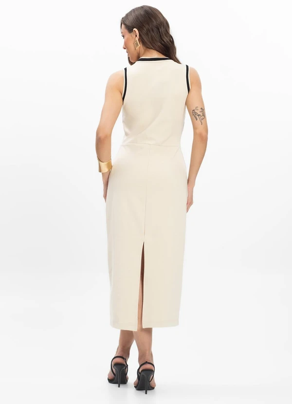 Endless - Vestido Midi Feminino Bege 2