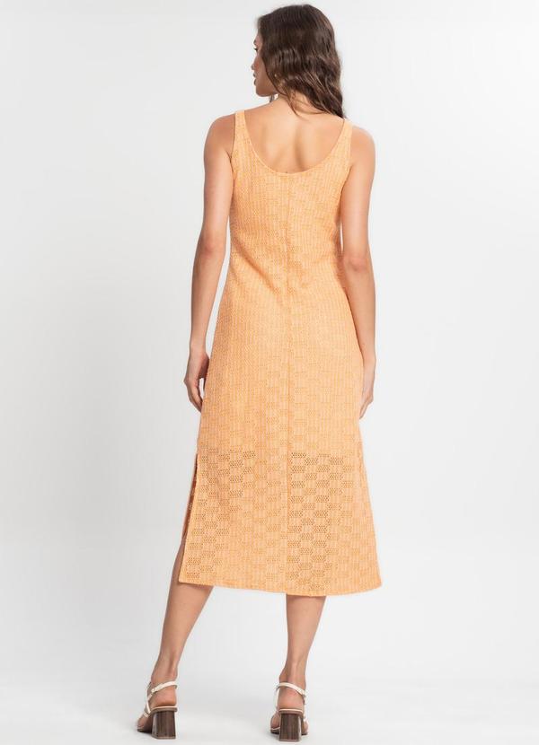 Endless - Vestido Midi Feminino em Tricot Laranja 2