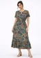 Select - Vestido Midi Feminino Estampado Helanca Azul - variação: Azul