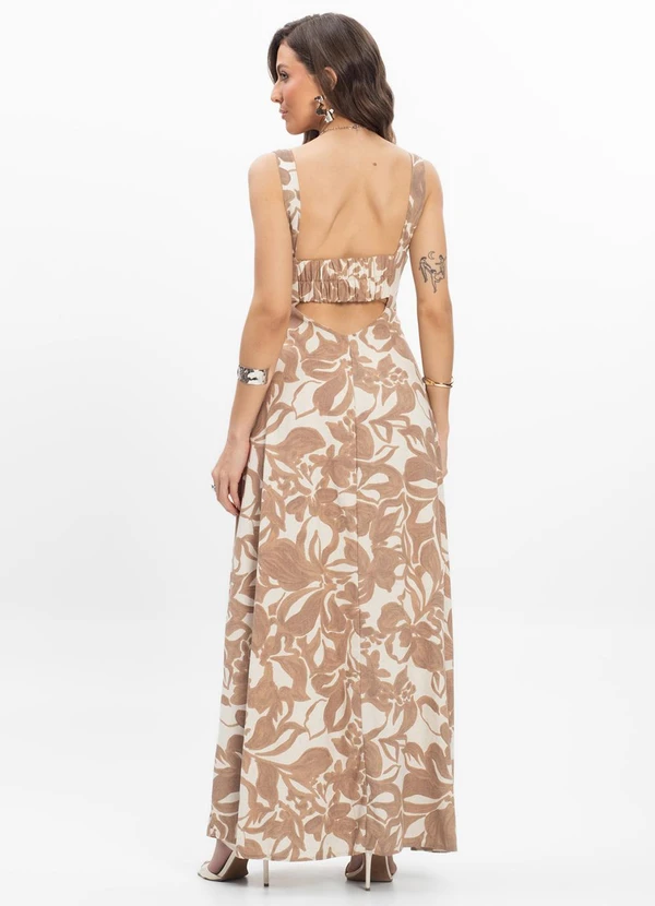 Endless - Vestido Midi Feminino Marrom 2