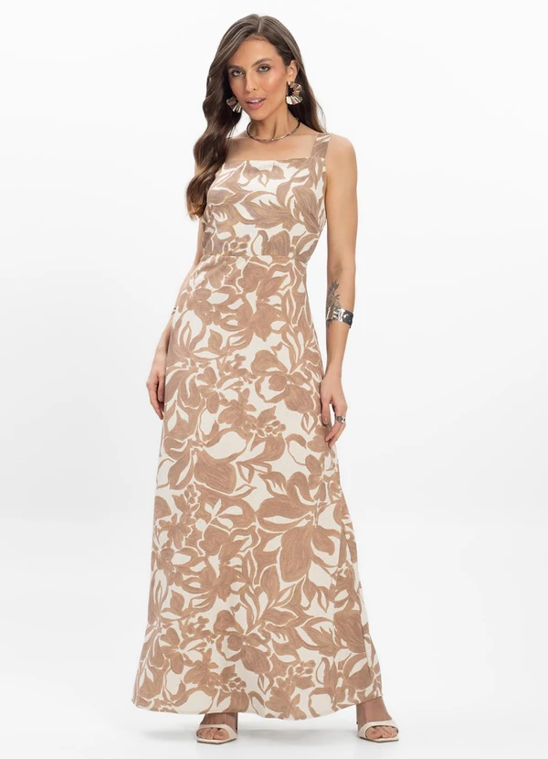 Endless - Vestido Midi Feminino Marrom 3