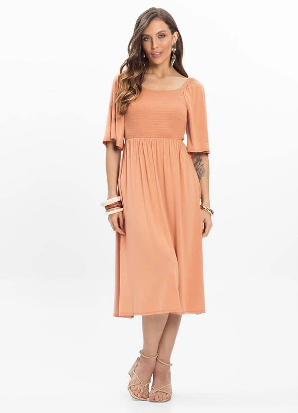 Endless - Vestido Midi Feminino Marrom