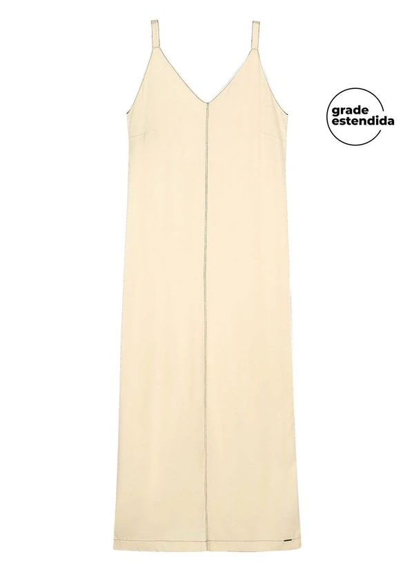 Marialícia - Vestido Midi Feminino Minimalista Amarelo 2