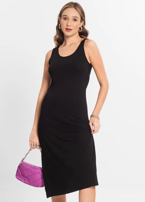 Select - Vestido Midi Feminino Preto - SELECT