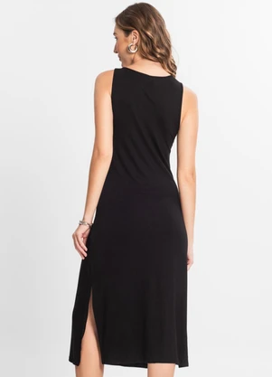 Select - Vestido Midi Feminino Preto - SELECT