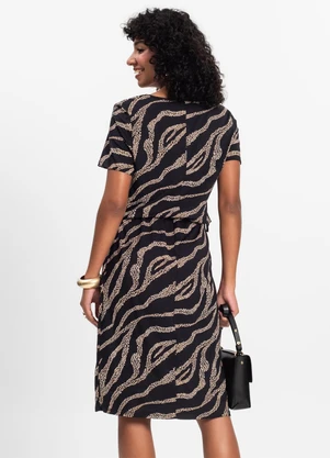 Select - Vestido Midi Feminino Preto - SELECT