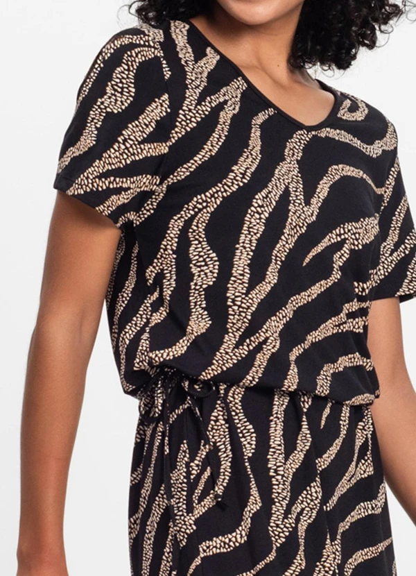 Select - Vestido Midi Feminino Preto 4