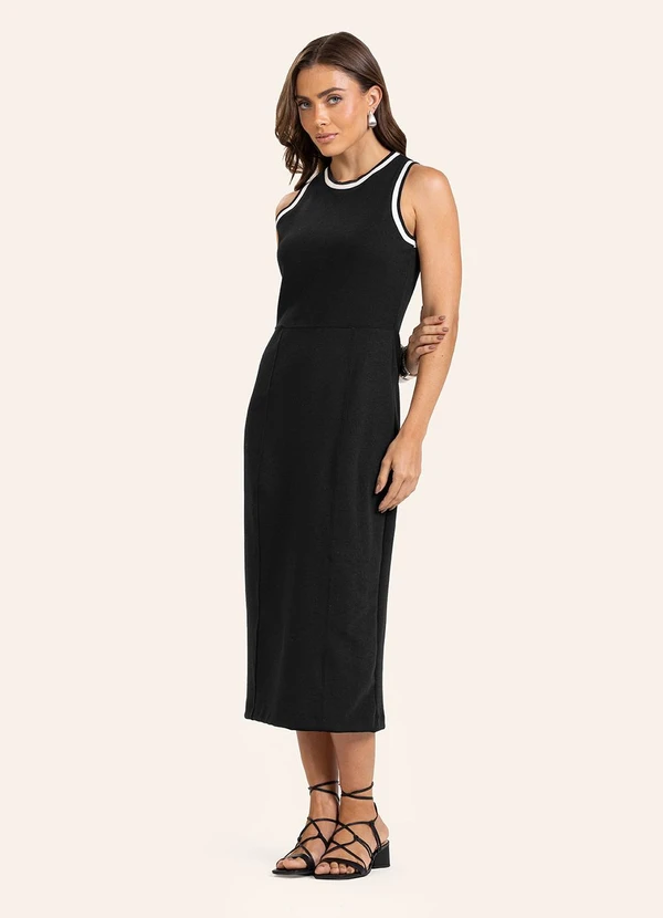Endless - Vestido Midi Feminino Preto 3