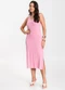 Select - Vestido Midi Feminino Select Marrom - variação: Rosa