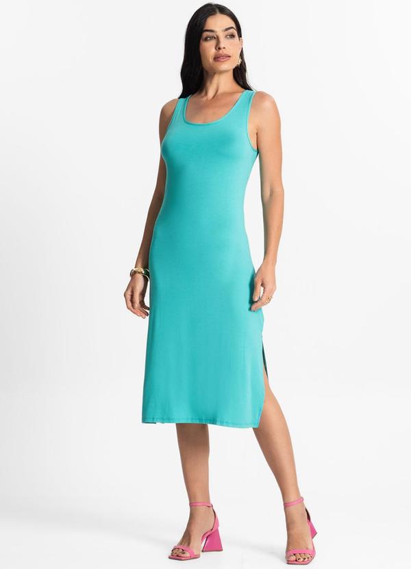 Select - Vestido Midi Feminino Verde