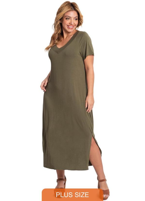 Secret Glam - Vestido Midi Feminino Verde