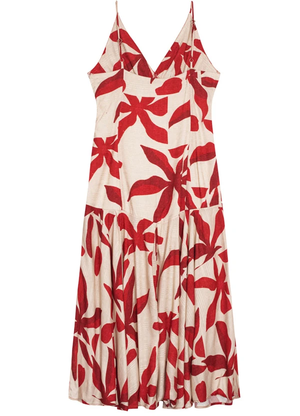 Essendi - Vestido Midi Feminino Vermelho 5