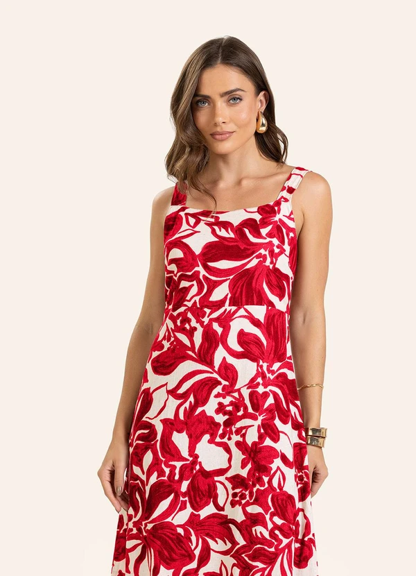 Endless - Vestido Midi Feminino Vermelho 3