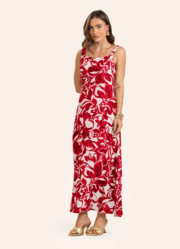 Endless - Vestido Midi Feminino Vermelho 4