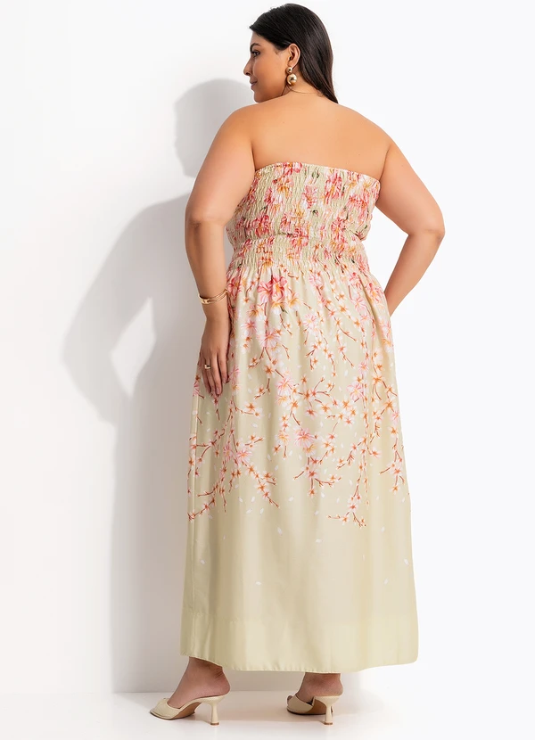 Farm - Vestido Midi Flor de Cerejeira Verde 10